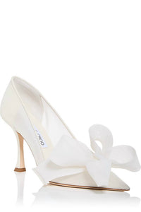 Jimmy Choo - Women's Staz 90 Mesh Pump Heel With Bow