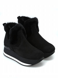 Hogan - Women's Faux Fur Trim Booties