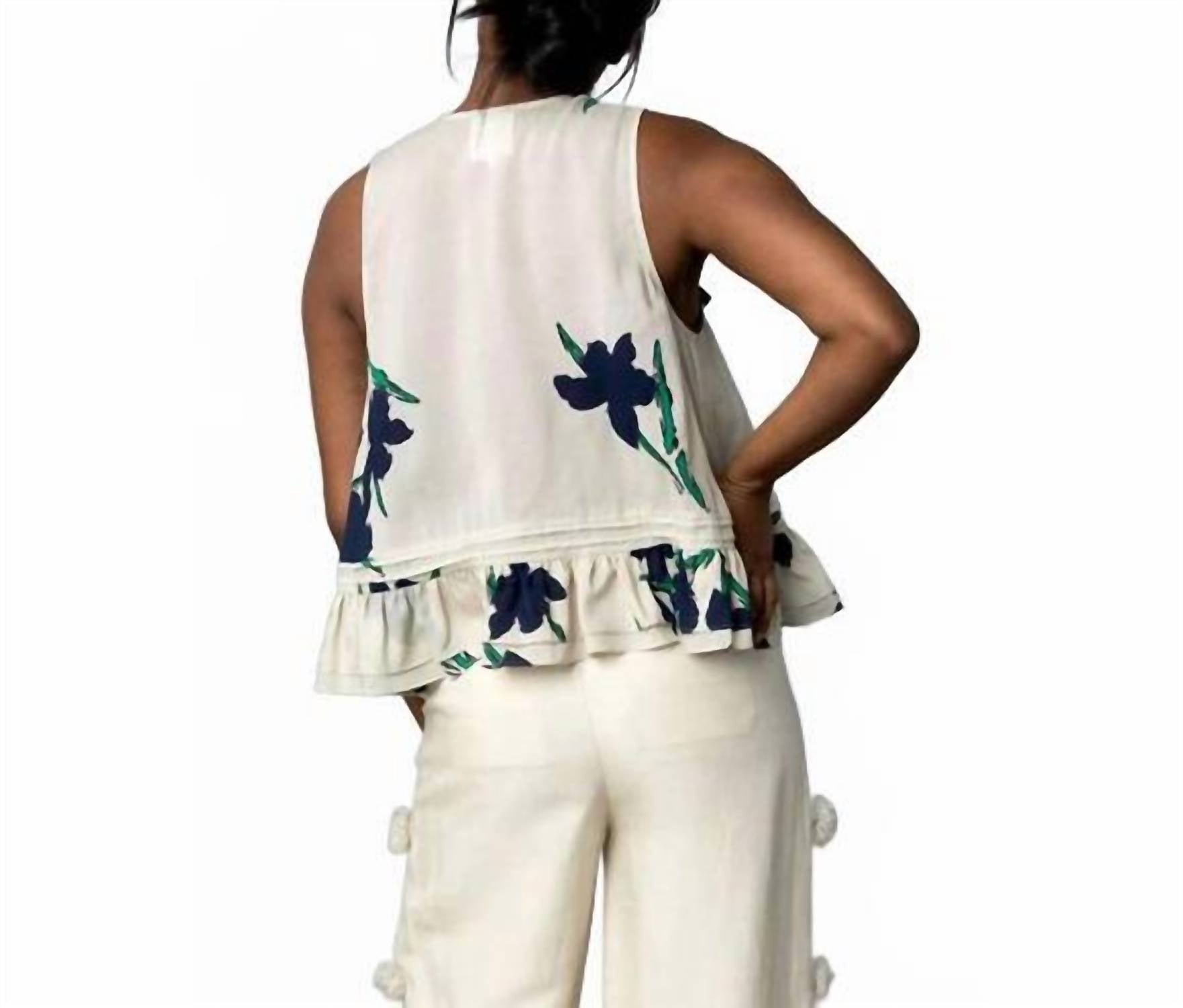Hope For Flowers - Frilled Shell Top