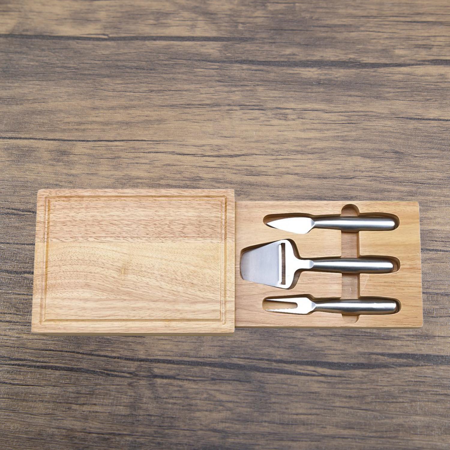 Creative Gifts International - Rectangular Cheeseboard with Concealed Tools