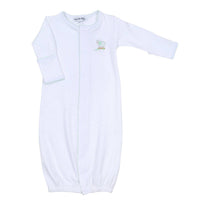 Magnolia Baby - Baby's Darling Lambs Embroidered Converter Gown