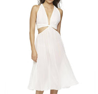 Jezebel - Luna Chiffon And Satin Goddess Tea Length Dress