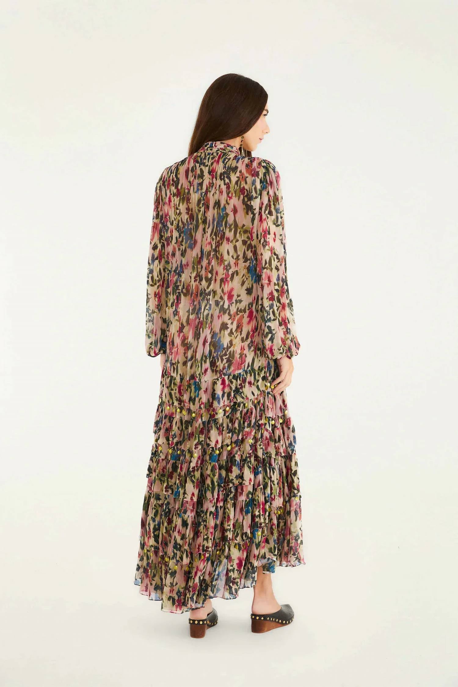 Farm Rio - Blurry Tiny Flowers Maxi Dress