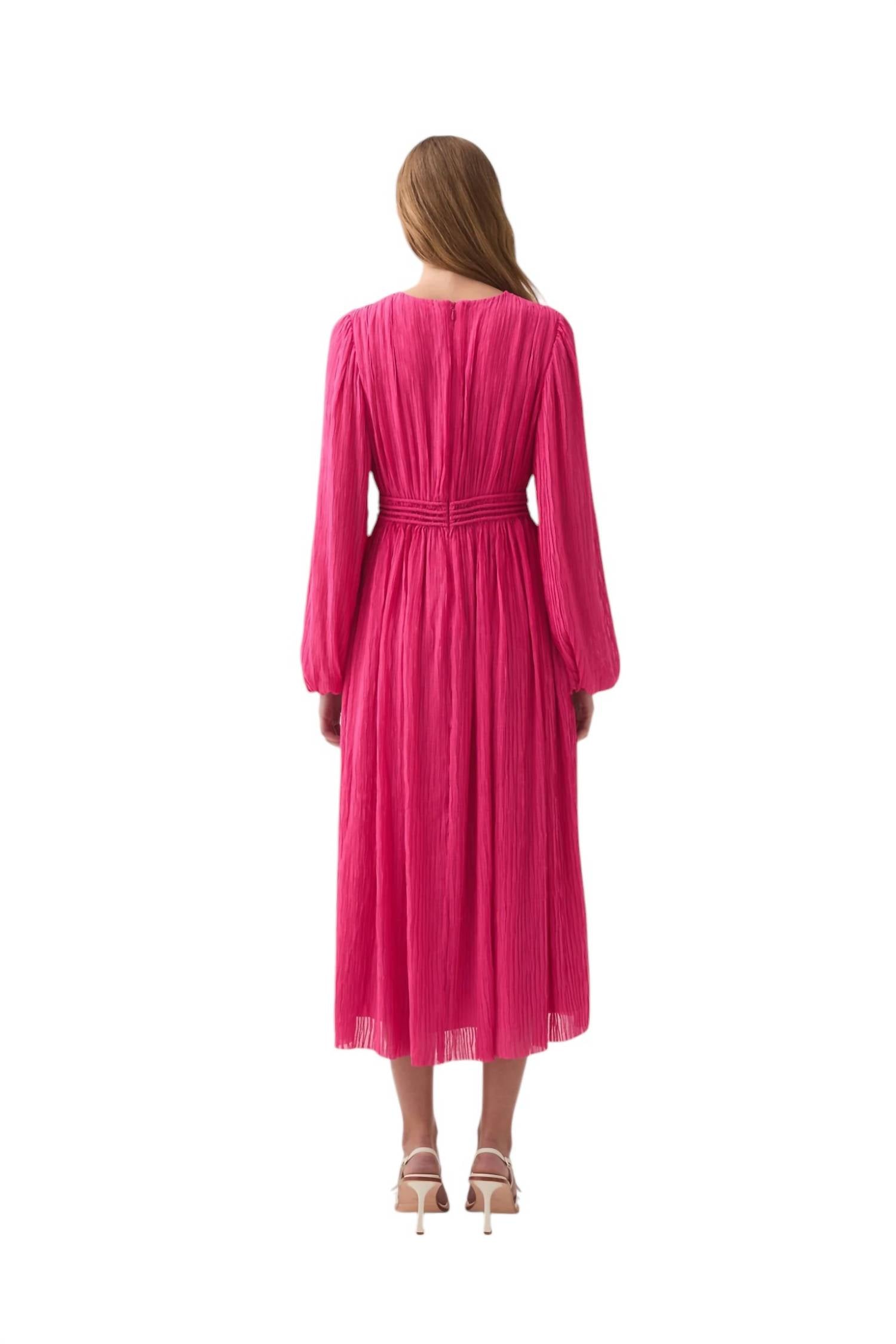 Aje. - Genevieve Pleated Midi Dress