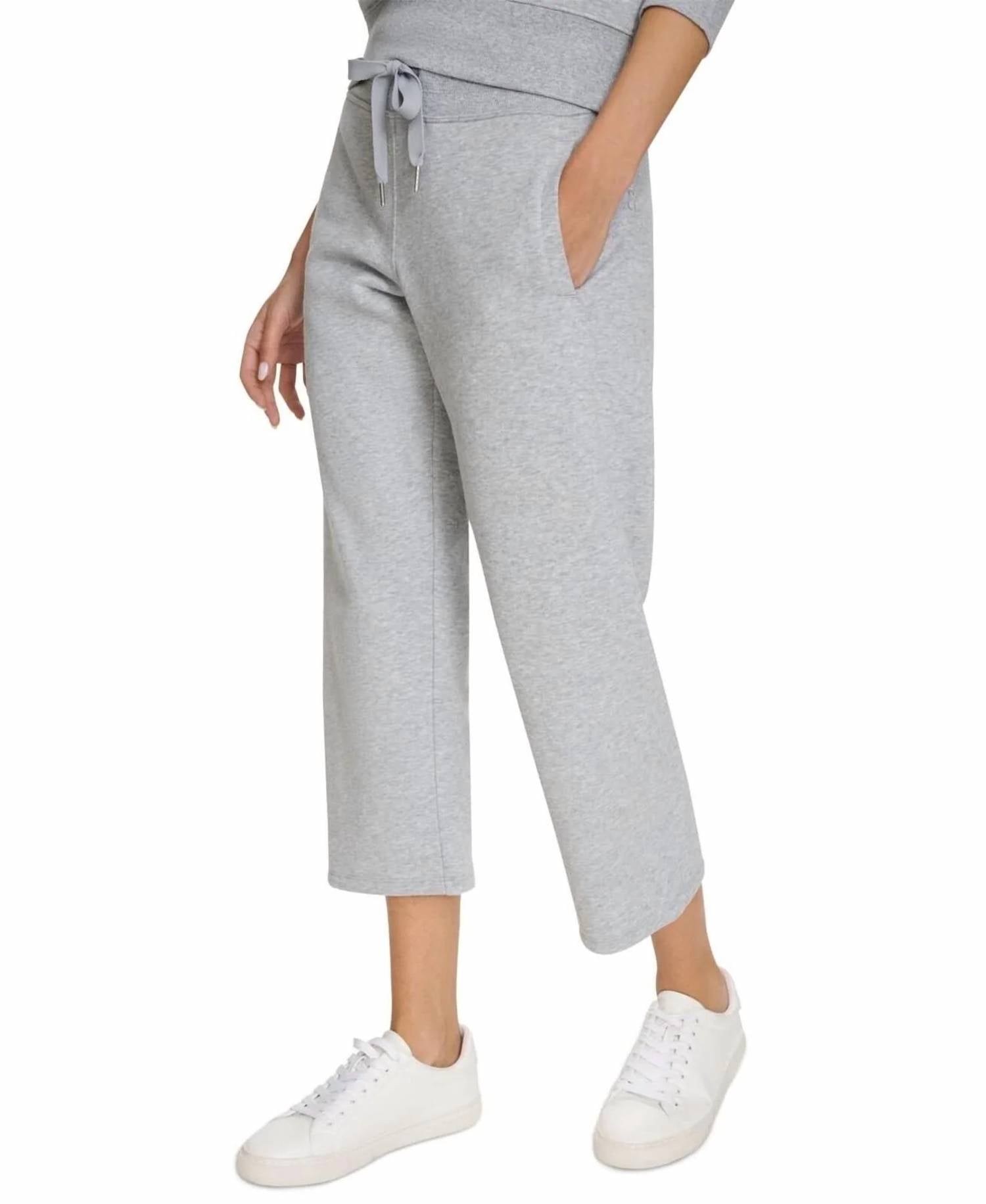 Calvin Klein - Cropped Drawstring-waist Pant