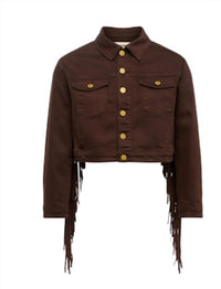 L'Agence - Koda Crop Fringe Jacket
