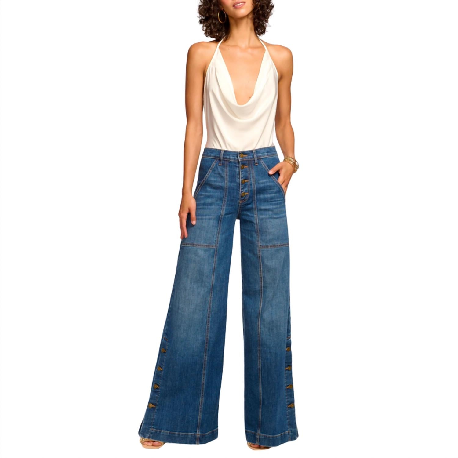 Ramy Brook - Women's Flores High-rise Wide Leg Jean