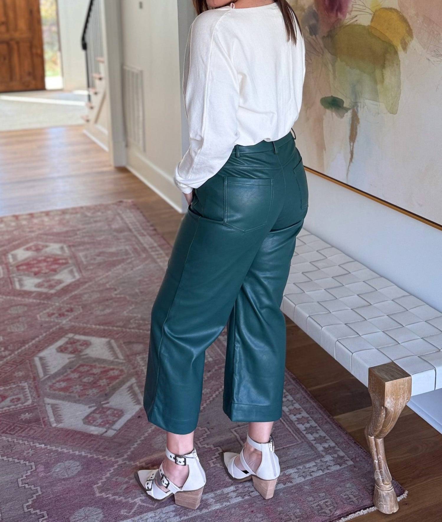 SKIES ARE BLUE Evergreen Edge Pants - women's pants - alternate view