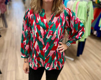Mary Square - Tamryn V-neck Top
