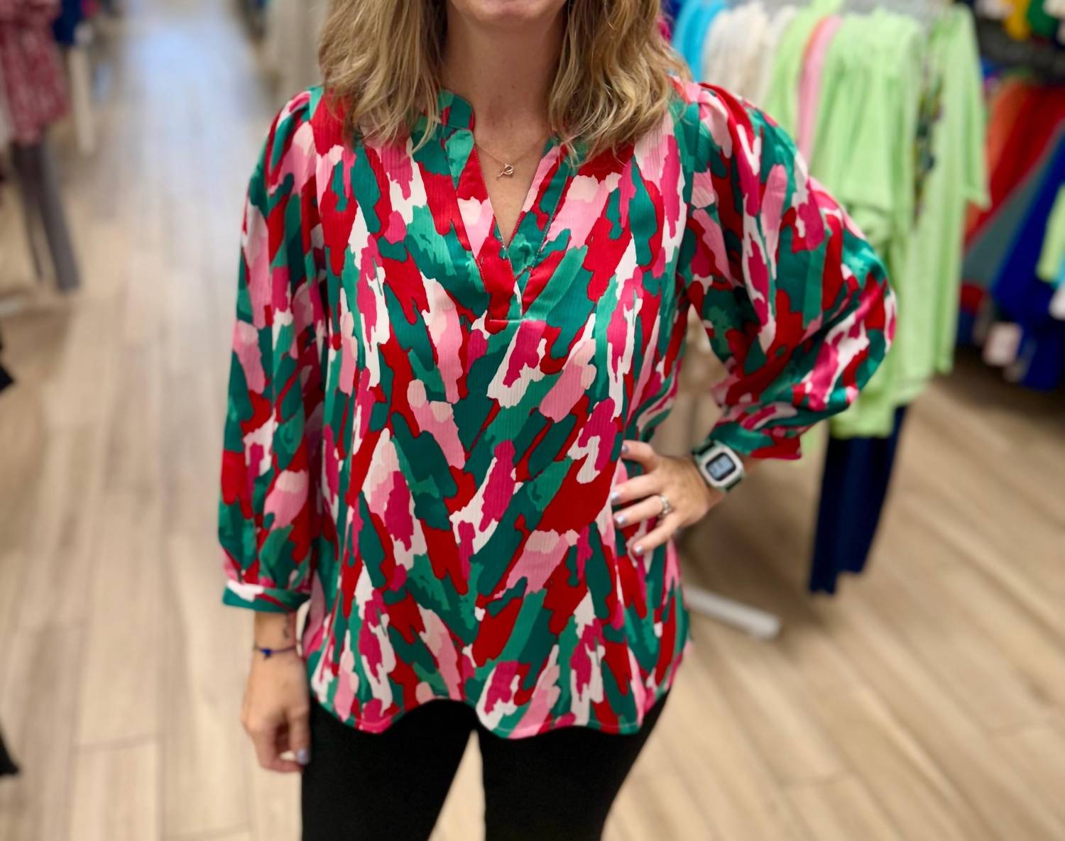 Mary Square - Tamryn V-neck Top