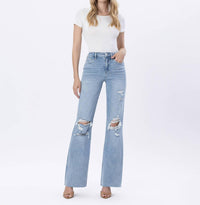 Lovervet - 90's Vintage Super High Rise Flare Jeans