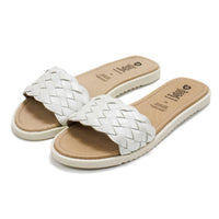 Oldsoles - Girl's Puff Leather Slides