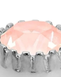 Qudo Women's London 8mm Jewelry Topper in flamingo ignite silver - women's jewelry - detail view