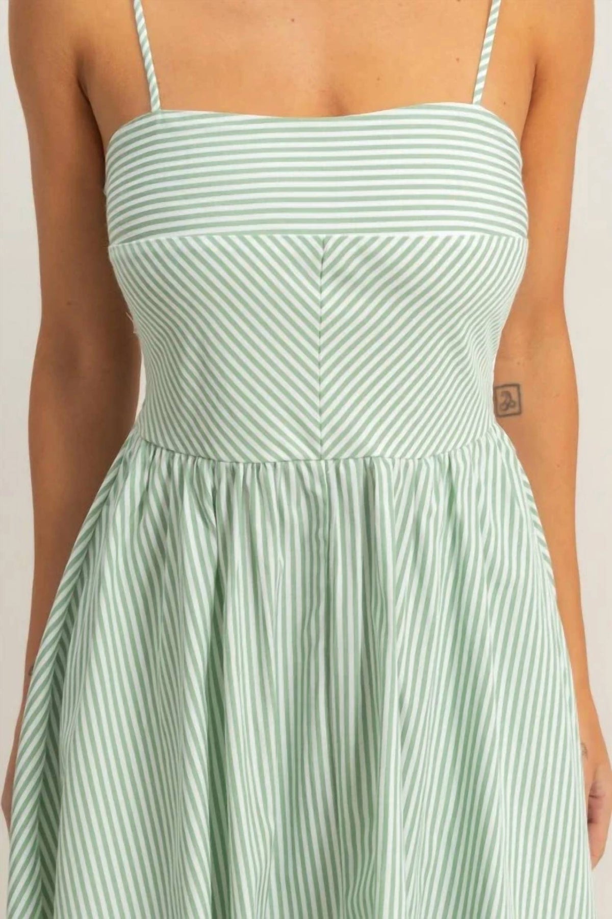 Hyfve - Striped Spaghetti Strap Dress