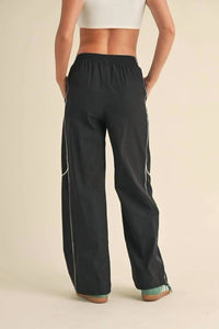 Kimberly C - Contrast Piping Track Pants