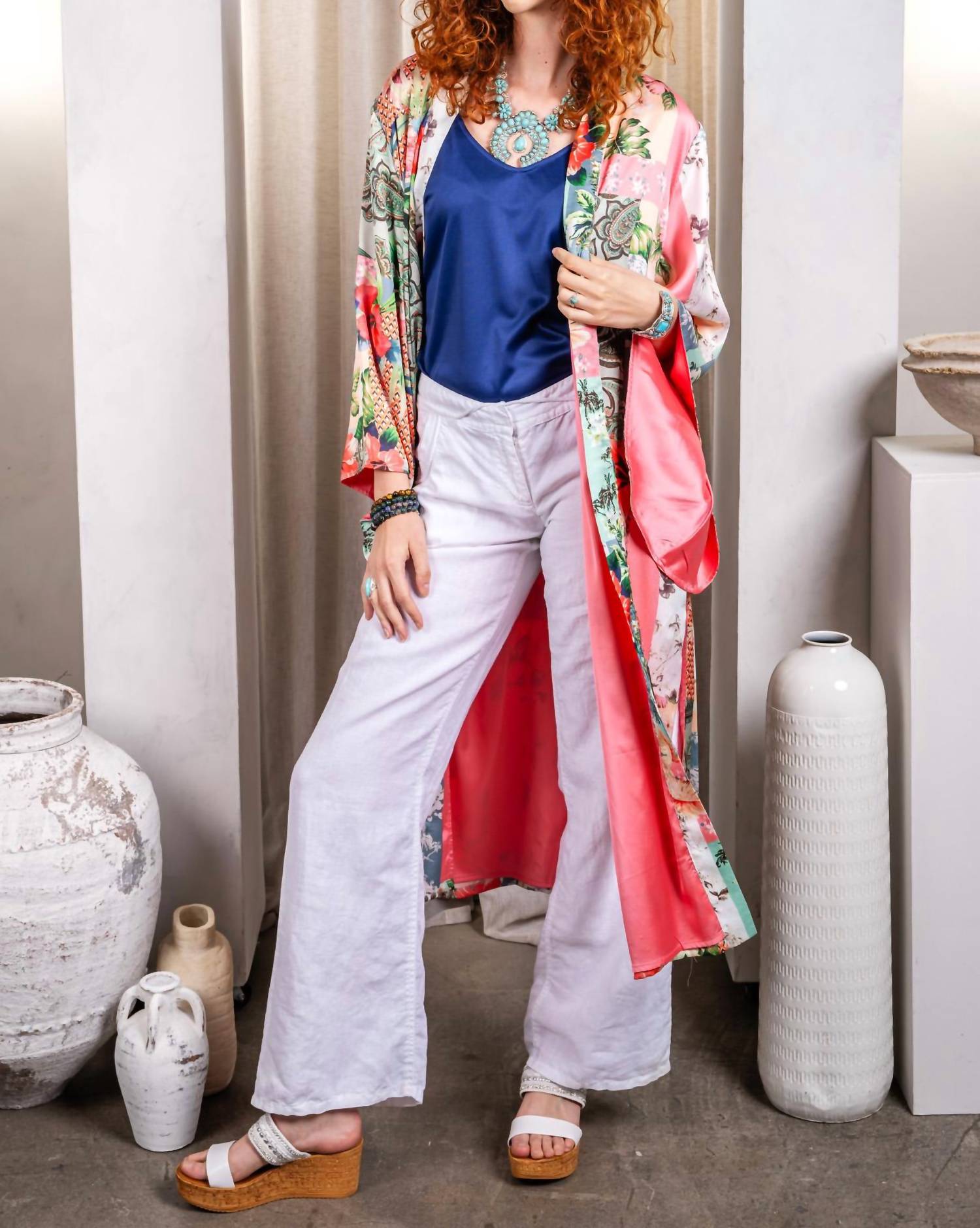 Paparazzi - Charmeuse Kimono With Lining