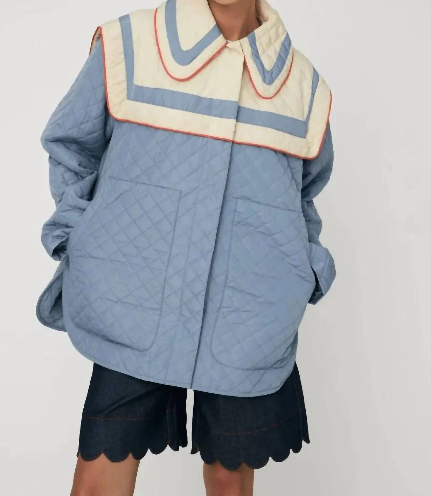 Stella Nova - Oversized Quilted Sailor Coat