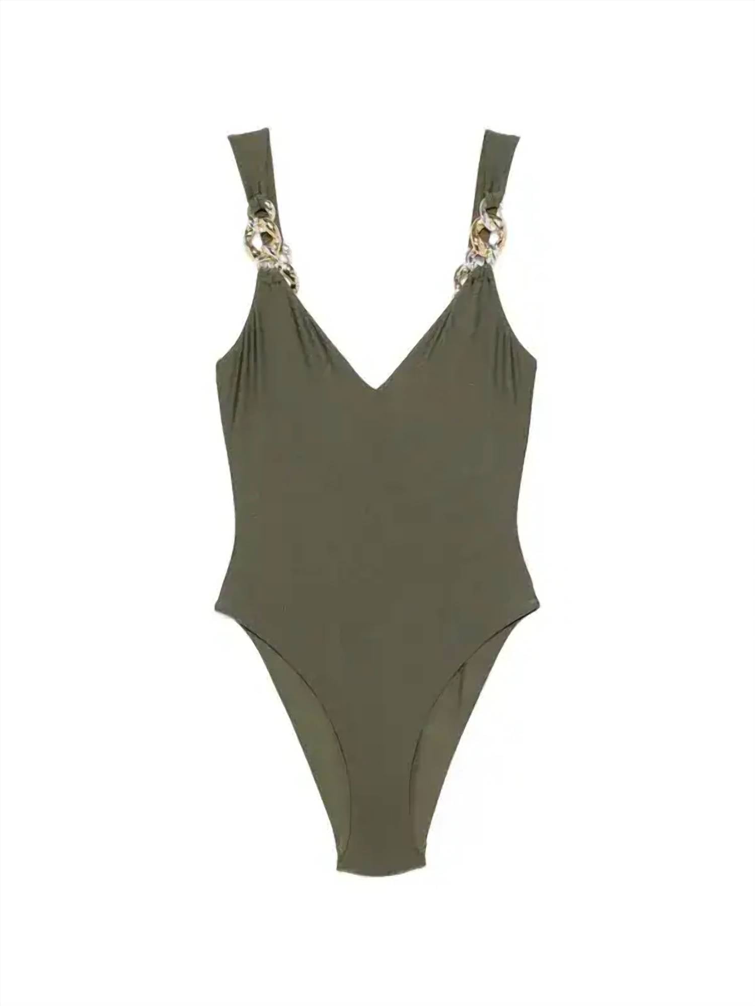 Simkhai - Women's Regan V Neck One Piece Swimsuit