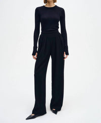 Enza Costa - Women's Easy Cuffed Crew Top