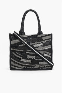 America & Beyond - Women's Luxe Embellished Tote Bag