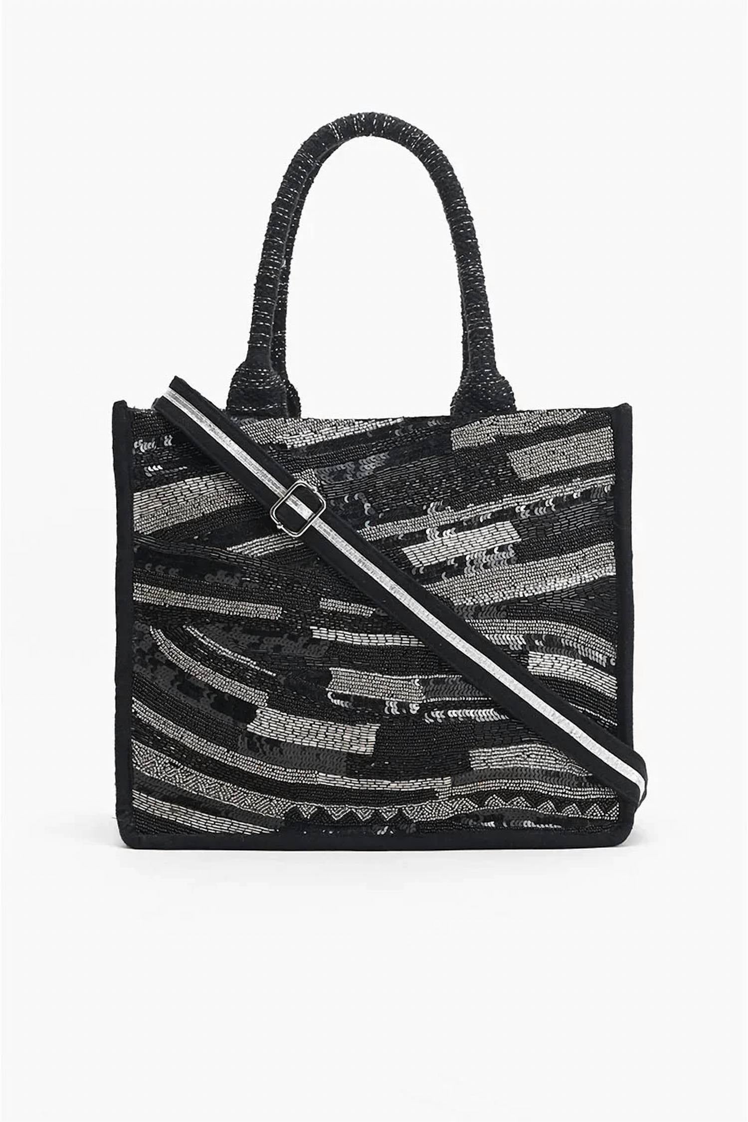America & Beyond - Women's Luxe Embellished Tote Bag