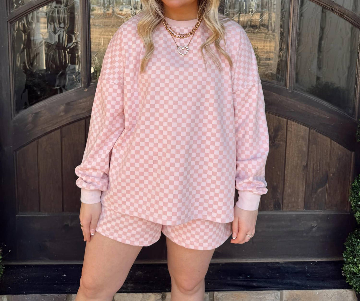 Anniewear - Coastal Check Lounge Set