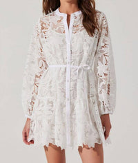 Astr - Celie Crochet Lace Mini Dress