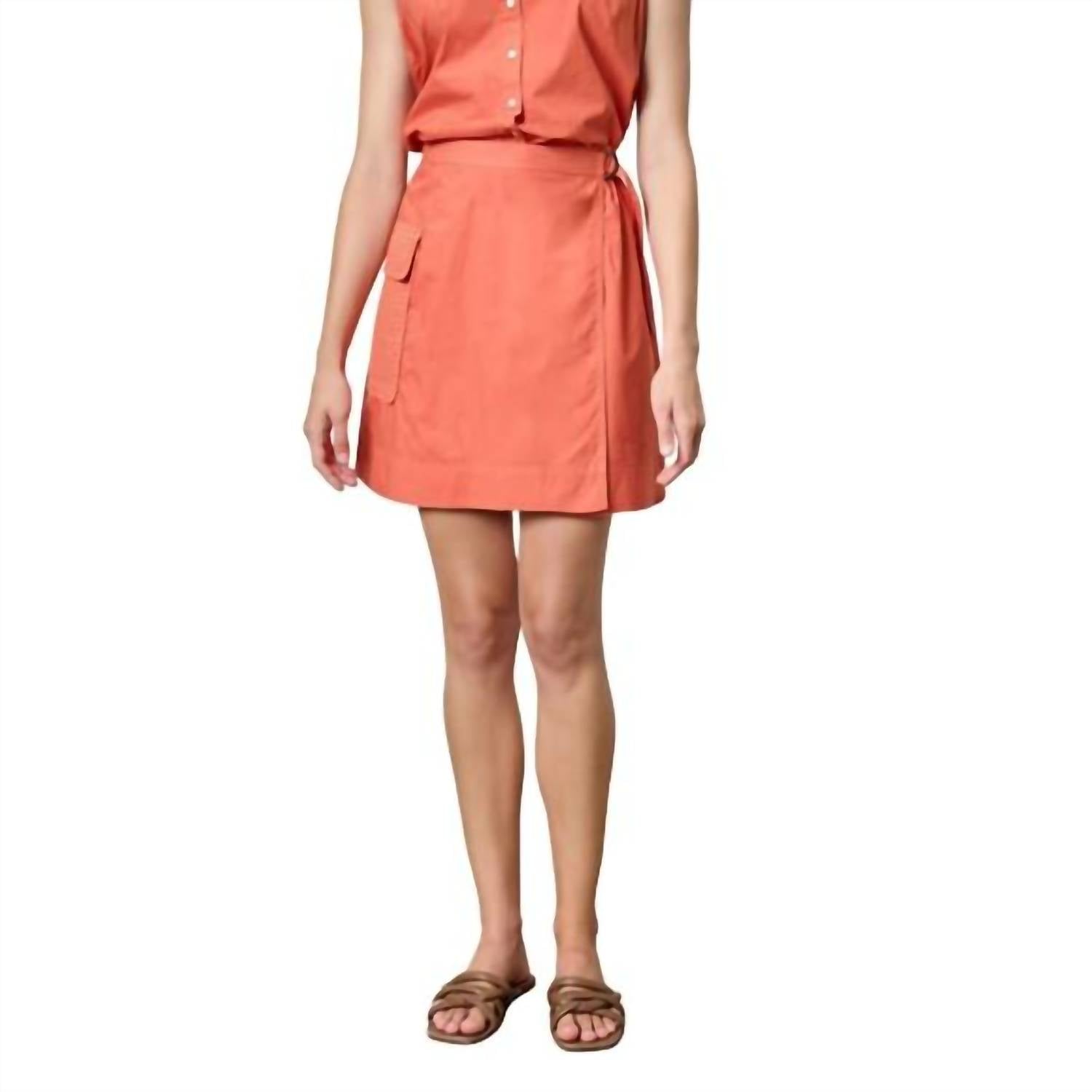 Lilla P - Eyelet Pocket Wrap Skirt