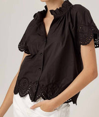 Sundays - Corinne Ruffle Button Shirt