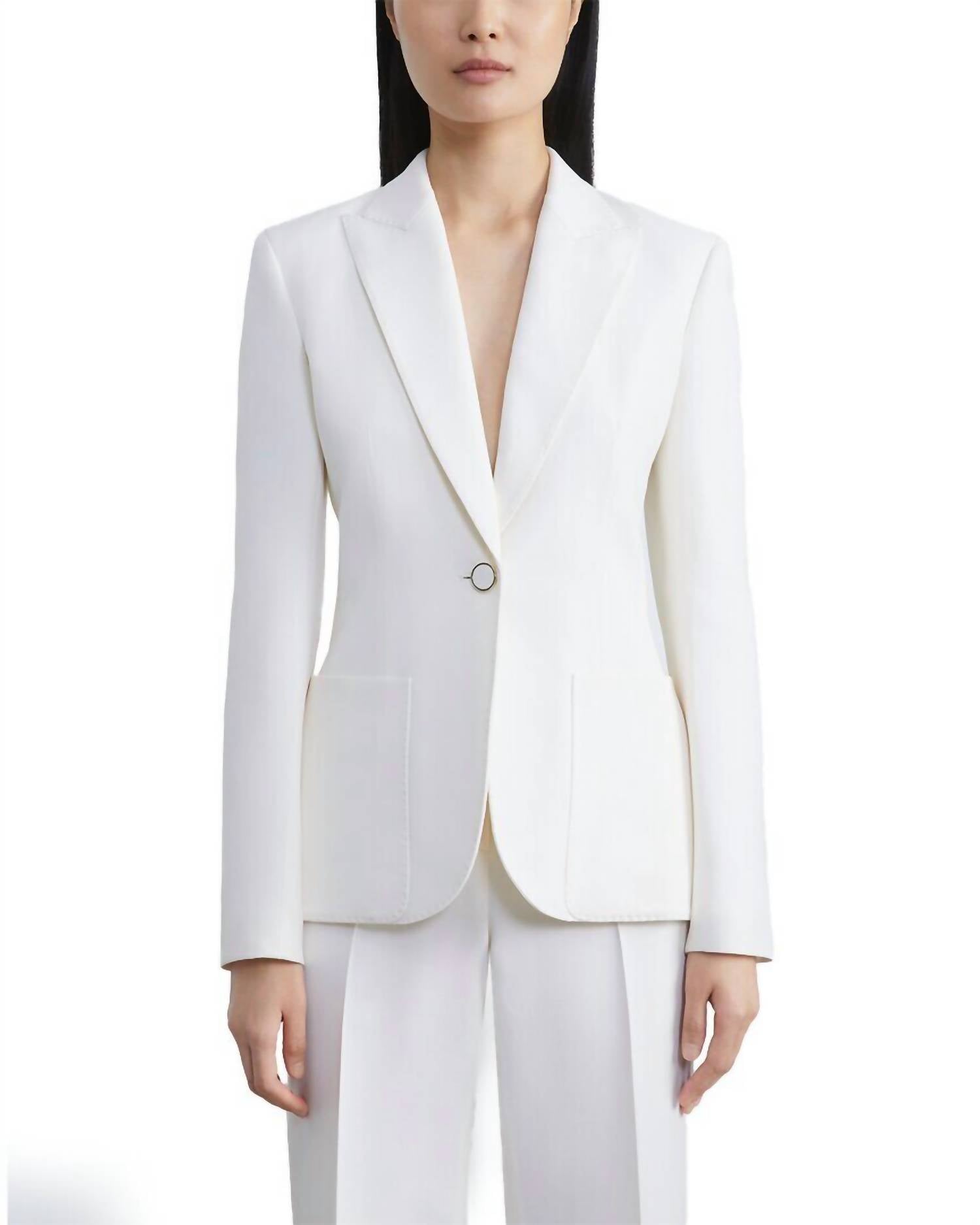 Lafayette 148 - Peak Lapel Button Blazer