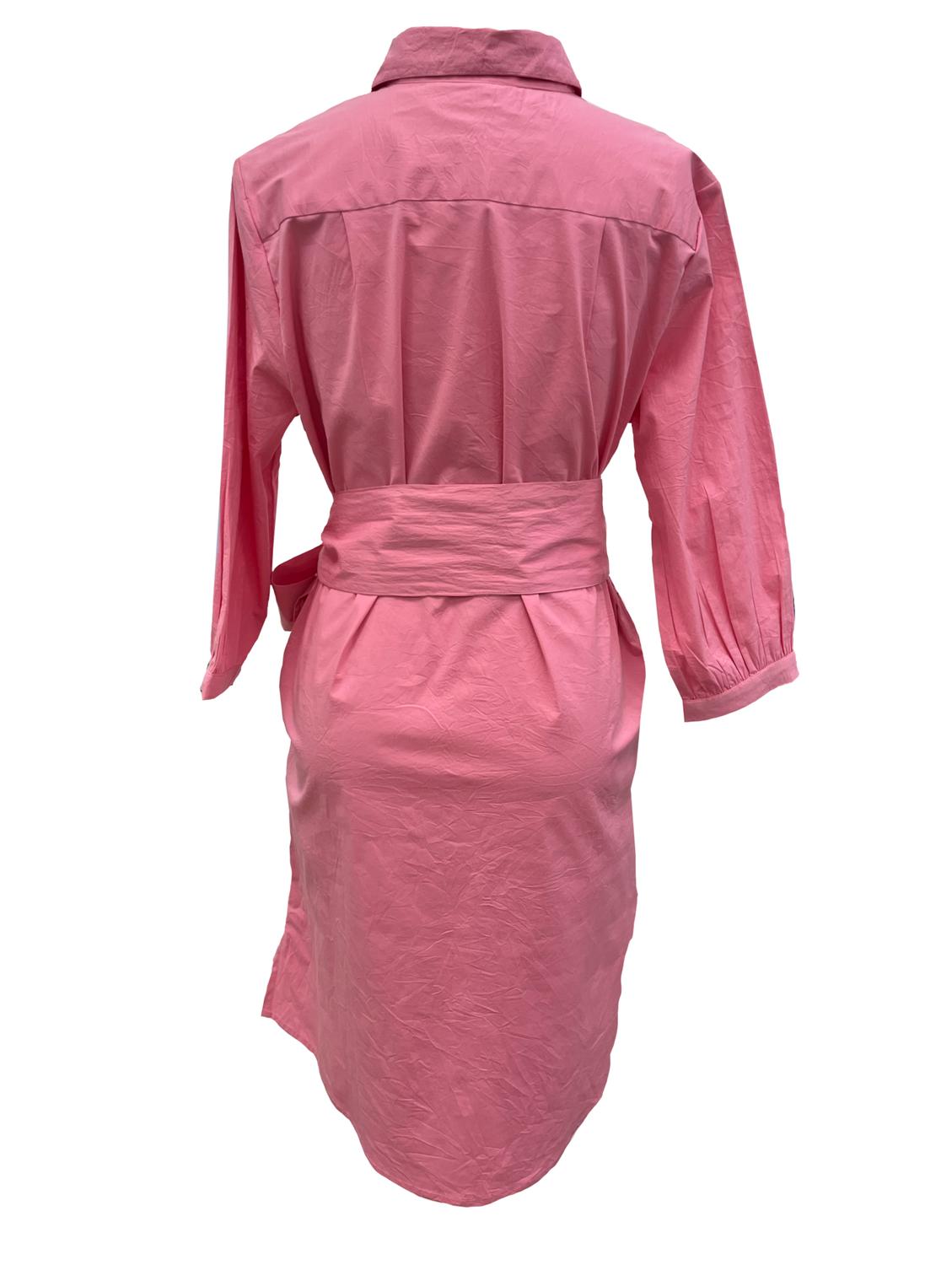 SOLEIL DE MER Women's Rosey Midi Dress in pink - women's dress - detail view