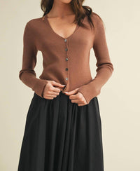 Mustard Seed - Laura Layered Cut Out Cardigan