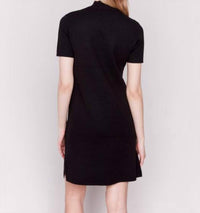 Charlie B - Short Sleeve Mock Neck Sweater Dress