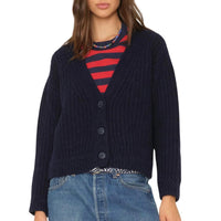 XIRENA Women's Milli Cardigan in navy blue - women's cardigan