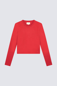 Loulou de Saison Masal Long Sleeves Shirt in tomato - women's t-shirt - view 5