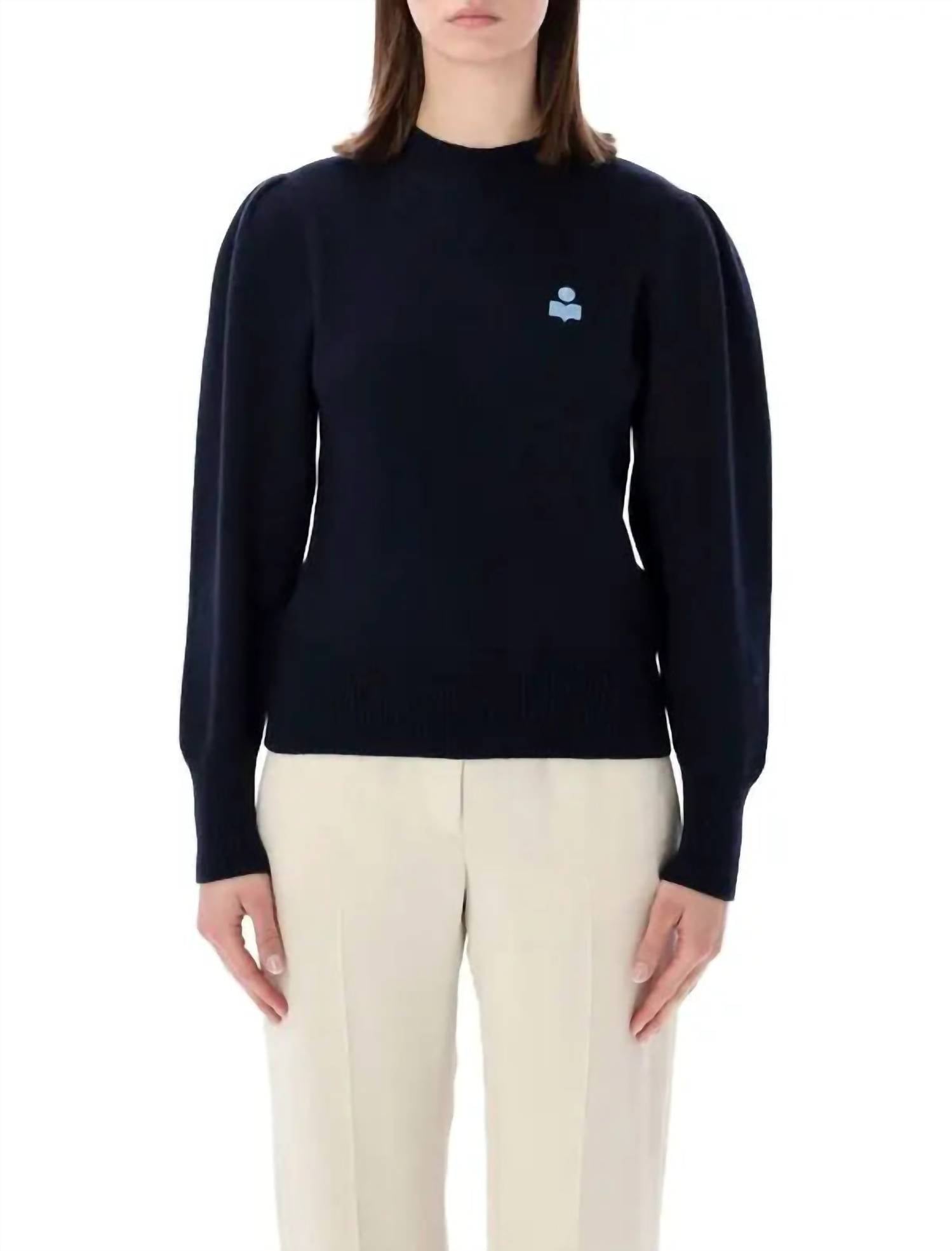 ISABEL MARANT Kelaya Wool-blend Pullover in midnight - women's sweater