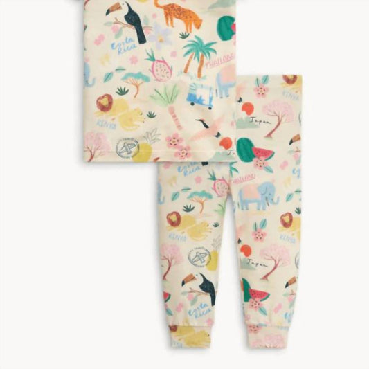 Magnetic Me - Kids' Wanderlust Wildlife Modal PJ Set