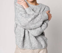 Frnch - Camelia Boucle Balloon Sleeve Pullover Sweater
