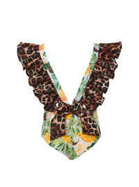 Lia Sahara - Girl's Ruffled One Piece Swimsuit