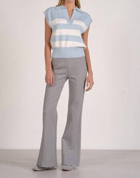 ELAN Porter Stripe Sweater Vest in blue - women's sweater - view 4