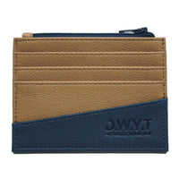 D.W.Y.T. Men's Le Vitamine Card Holder in brown blue - men's accessory