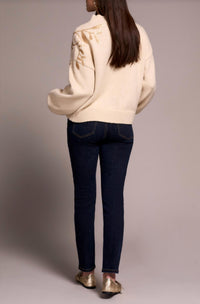 Tribal - Mock Neck Sweater With Sequins