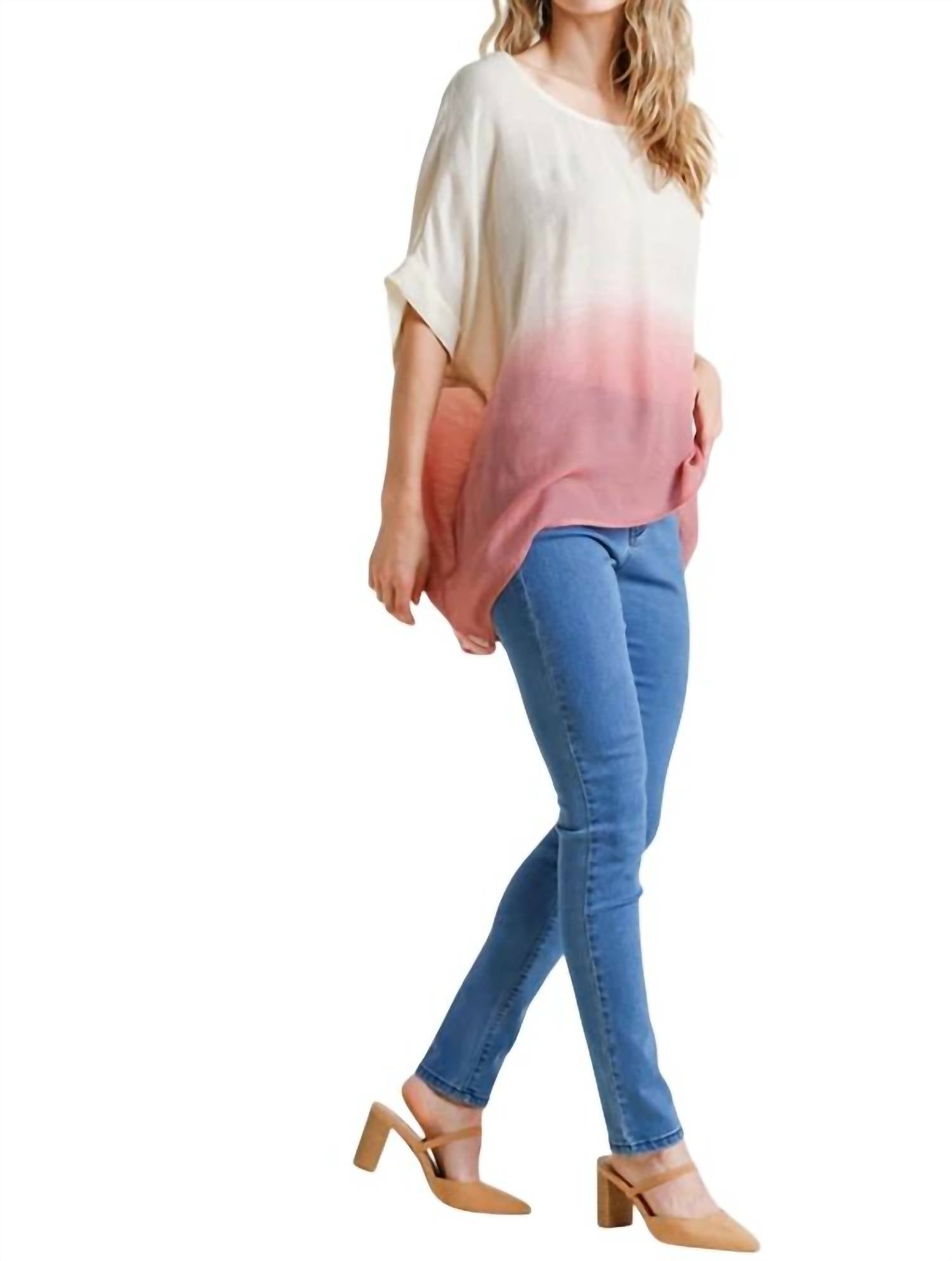 Umgee - Ombre Dolman Sleeve Top