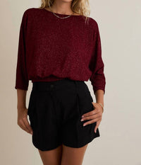Gilli - The Aurora Lurex Tie Back Top