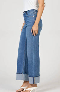 Dear John Denim - Holly High Rise Cuffed Hem Straight Leg Jeans