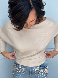 Elan - Sandy Wide Neck Sweater