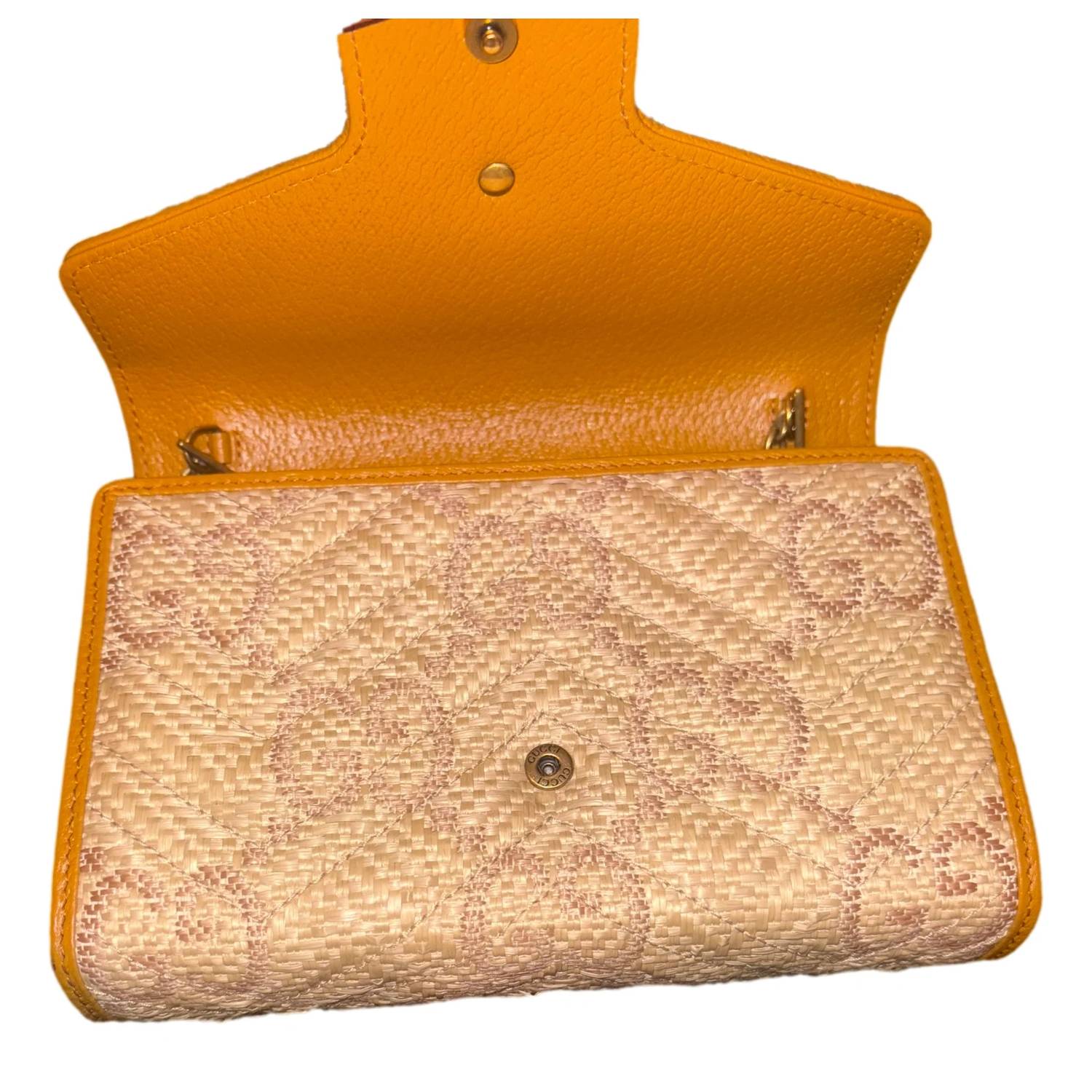 Gucci - Women's Gg Marmont Raffia Wallet