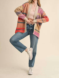 &Merci - Oversized Colorblock Cardigan