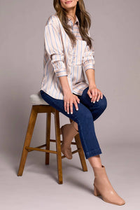 Tribal - Long Sleeve Button Up Blouse