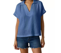 Faherty - Dune Gauze Popover Top